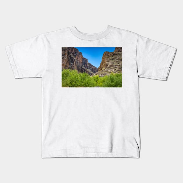 Santa Elena Canyon Kids T-Shirt by Gestalt Imagery